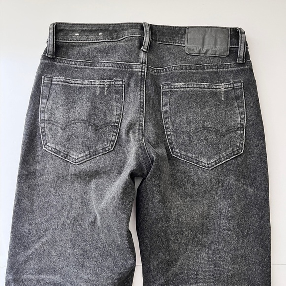 American Eagle AE AirFlex 360 Patched Slim Jean Real Good Black Blaze Sz 28 x 28 - Picture 13 of 14